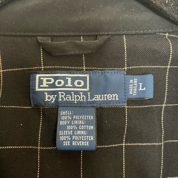 POLO RALPH LAUREN Black Poplin Jacket - Picture 5 of 7